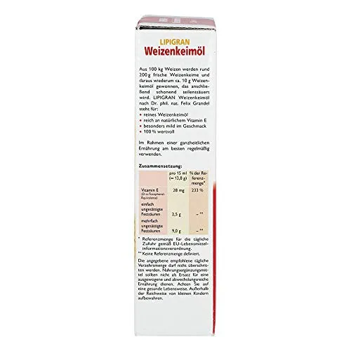 Dr. Grandel Lipigran Weizenkeimöl Speiseöl 250 ml Vitamin E