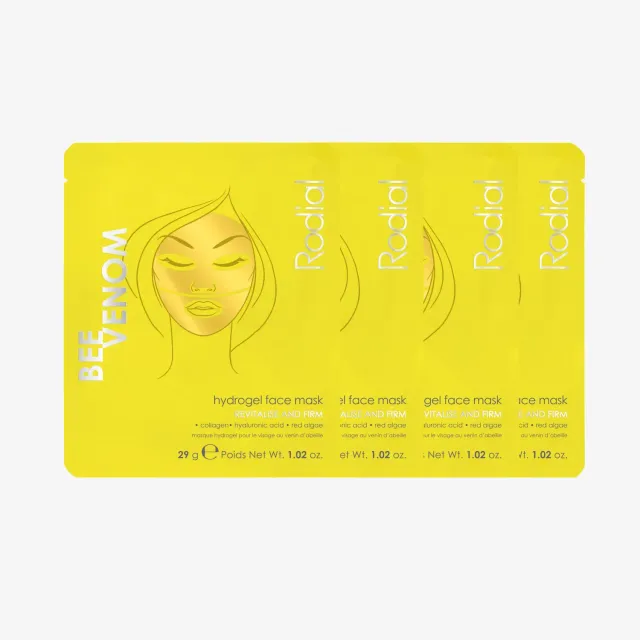 Rodial Bee Venom Hydrogel Gesichtsmaske 4 Stück feuchtigkeitsspendend