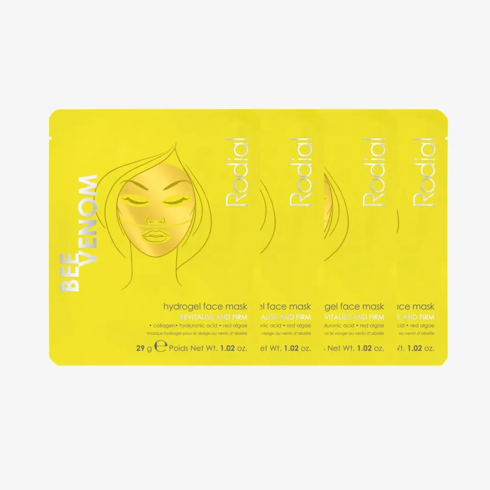 Rodial Bee Venom Hydrogel Gesichtsmaske 4 Stück feuchtigkeitsspendend