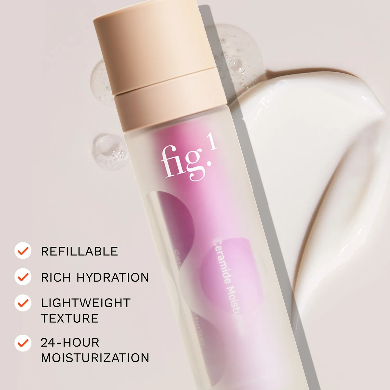 Fig.1 Beauty Ceramide Moisturizer Feuchtigkeitscreme leicht