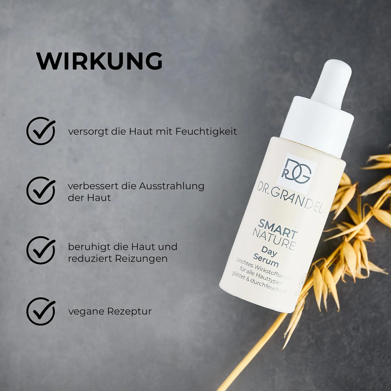 DR. GRANDEL Smart Nature Day Serum Wirkstoffserum 30ml Hafer