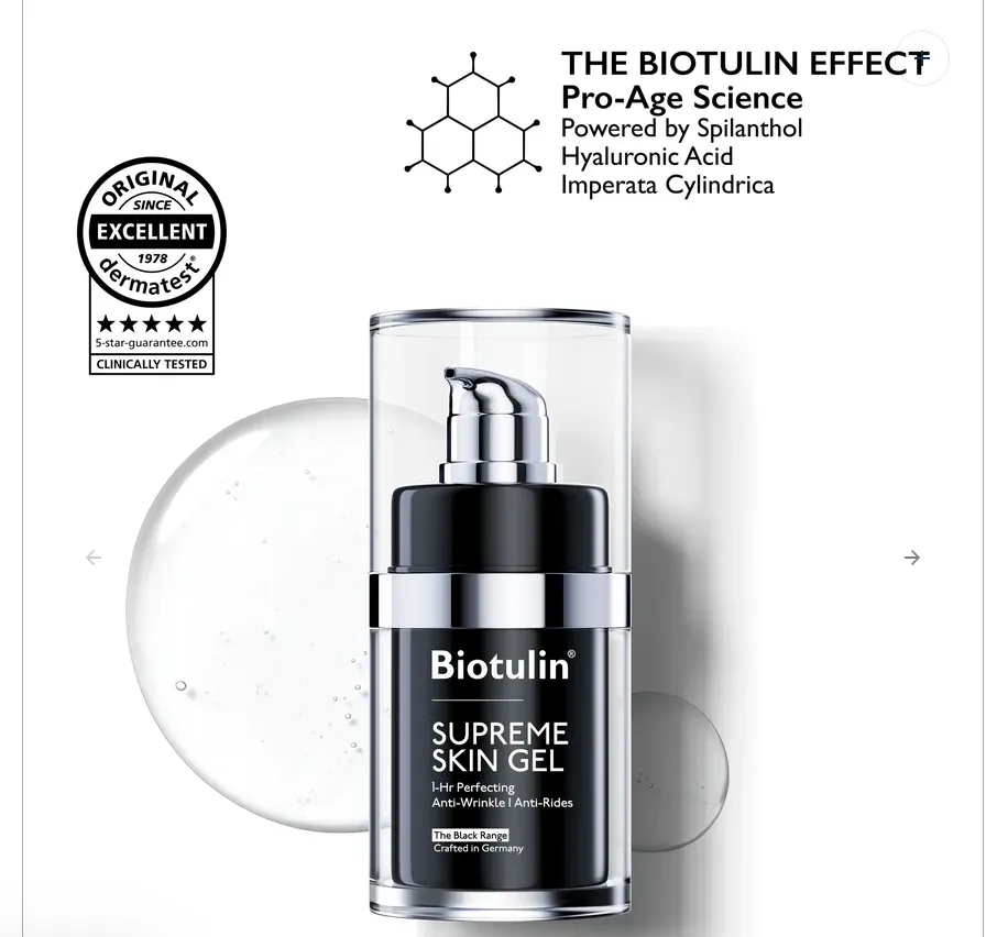 Biotulin Supreme Skin Gel Hautgel gegen Falten