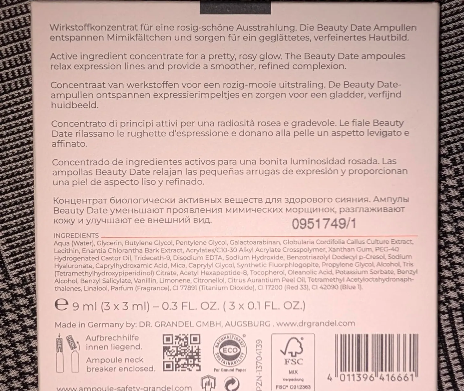 Dr. Grandel Beauty Date Ampullen 3x3 ml glättend