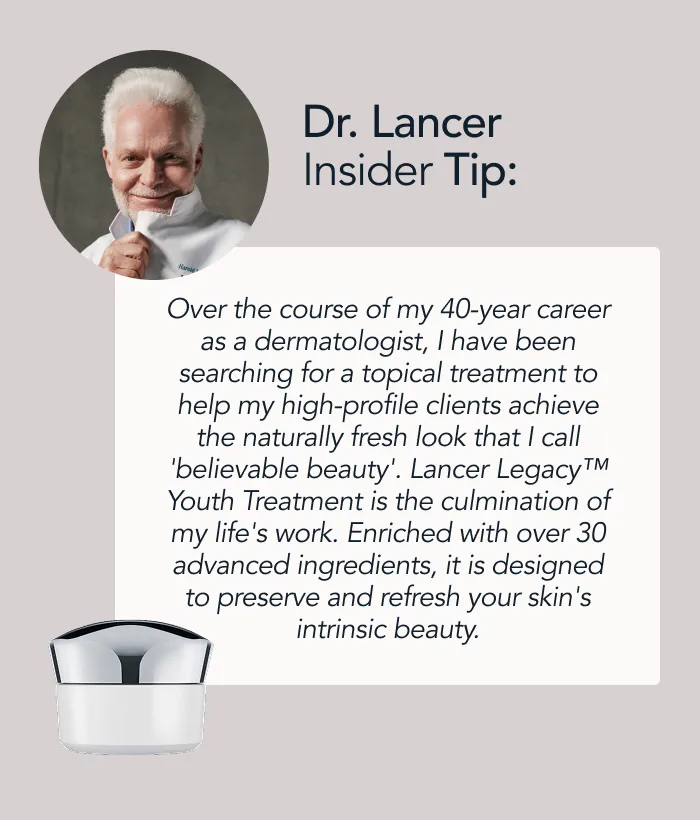 Lancer Legacy Youth Treatment Safran Sake Creme