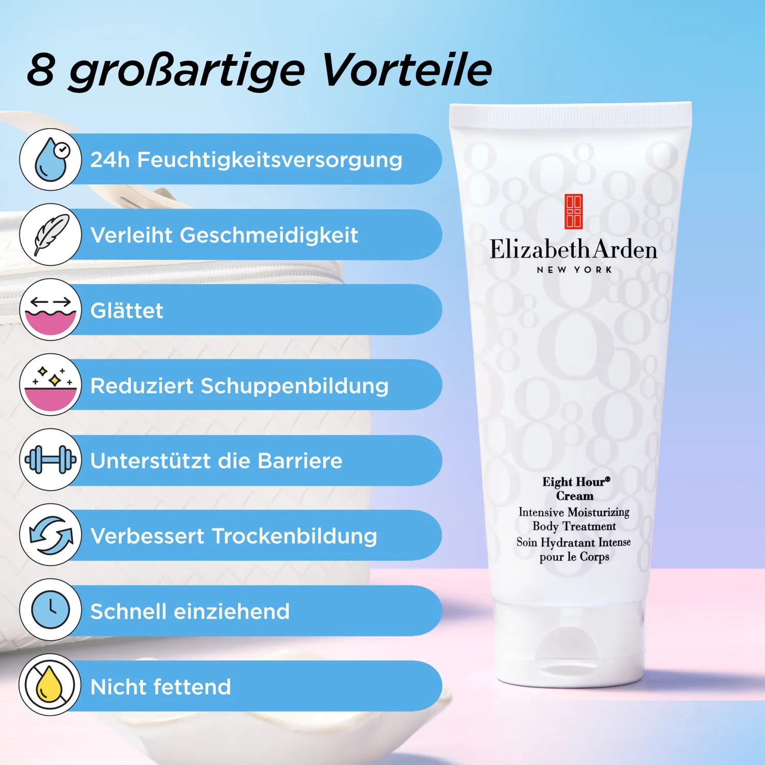 Elizabeth Arden Eight Hour Körperpflege 200ml unparfümiert