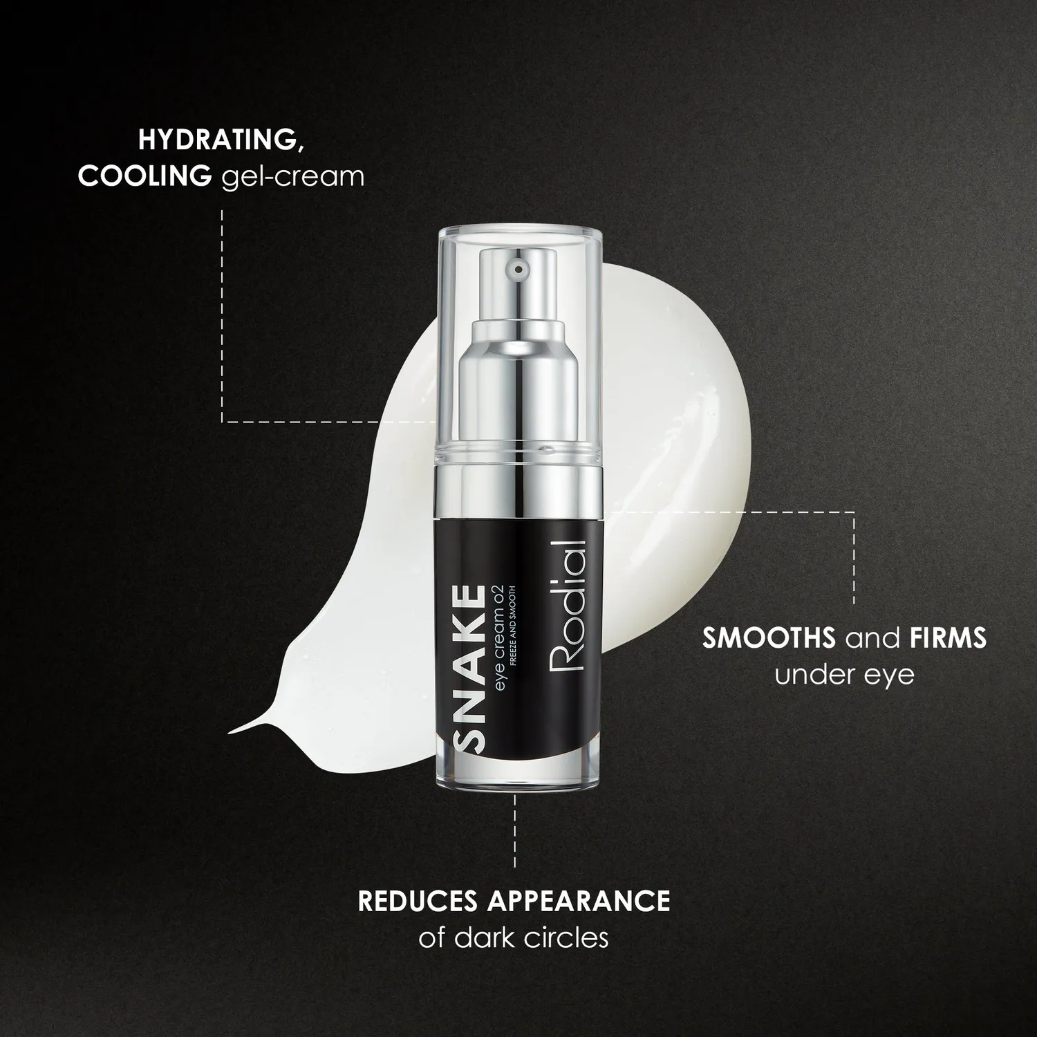 Rodial Snake Eye Cream 02 Augencreme Peptide dunkle Ringe