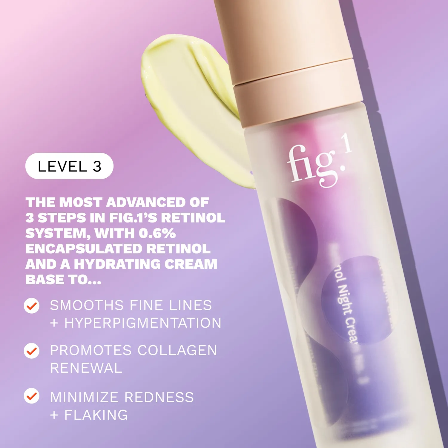 Fig.1 Beauty Retinol Night Cream Level 3 Nachtcreme 0,6%