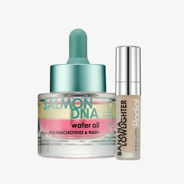 Rodial Banana Lowlighter Mini + Salmon DNA Öl Set
