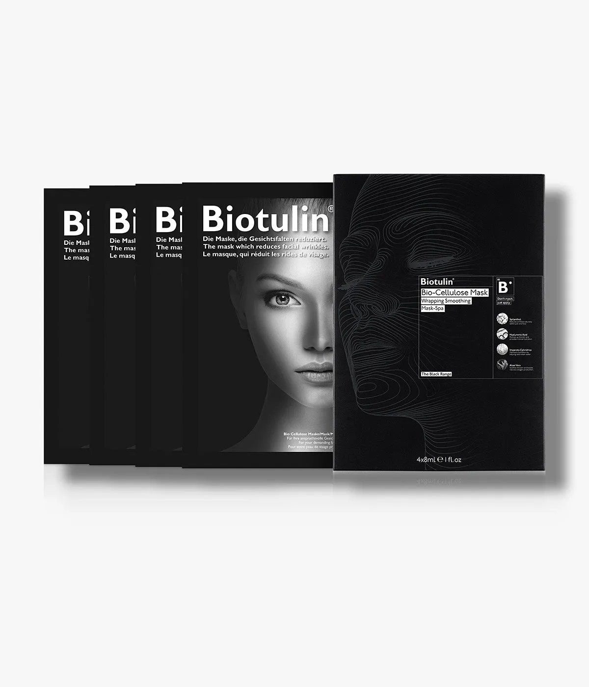 Biotulin Bio Cellulose Mask Tuchmaske 4er glättend