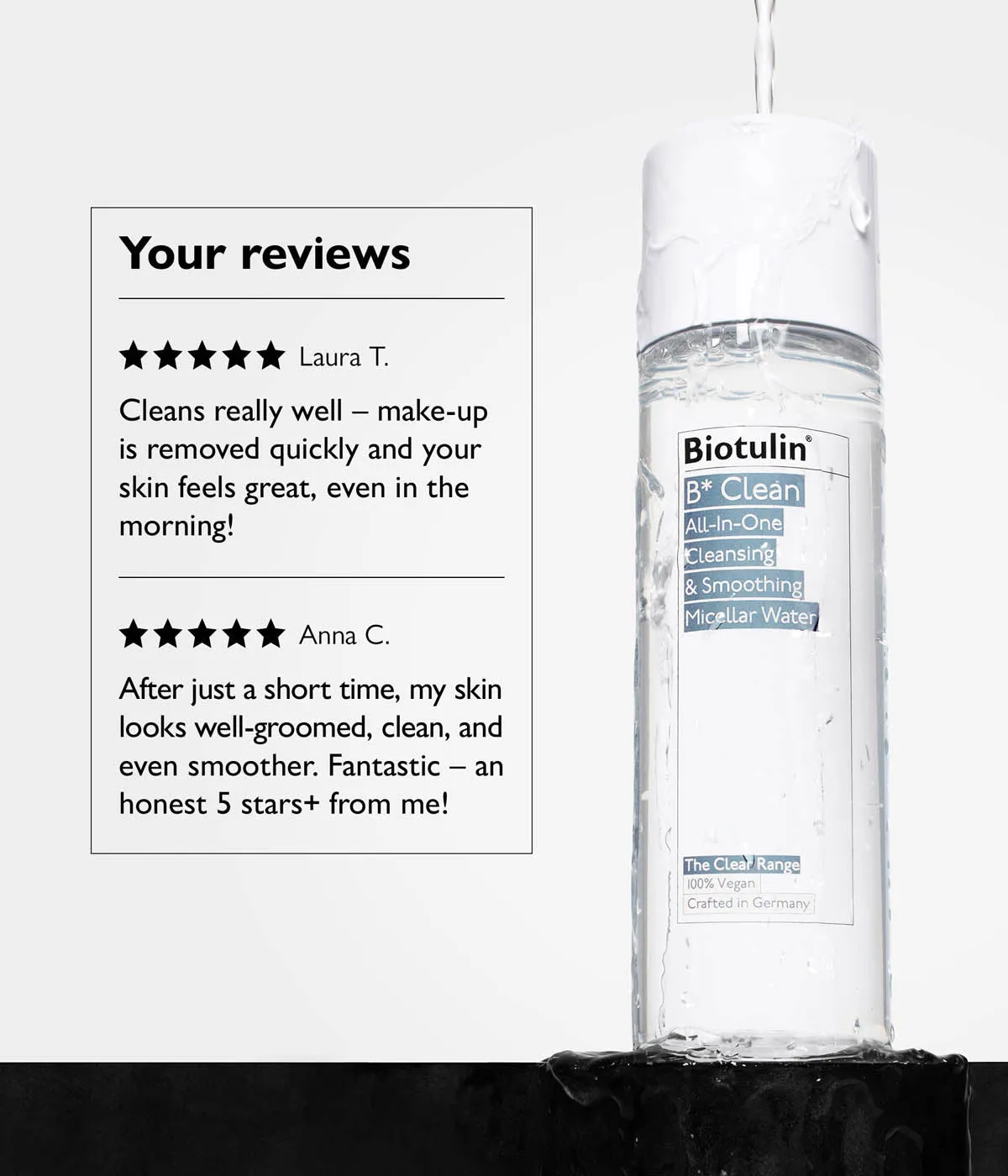 Biotulin B*Clean Mizellenwasser glättend All-in-One Reinigung
